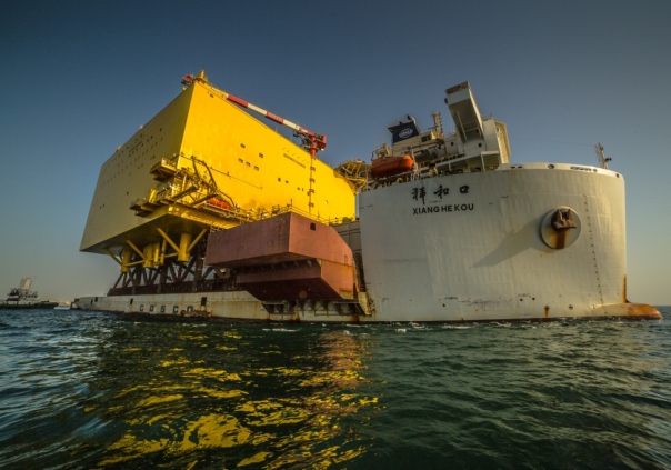 BorWin gamma topside at sea