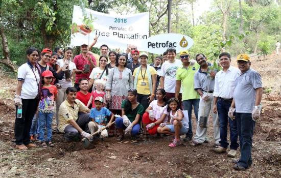 Mumbai team at tree planting drive