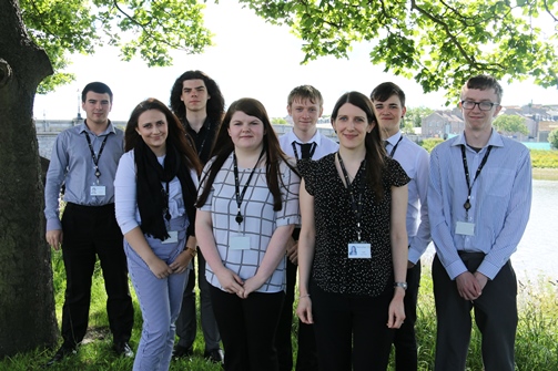 Students taking part in the internship at Petrofac