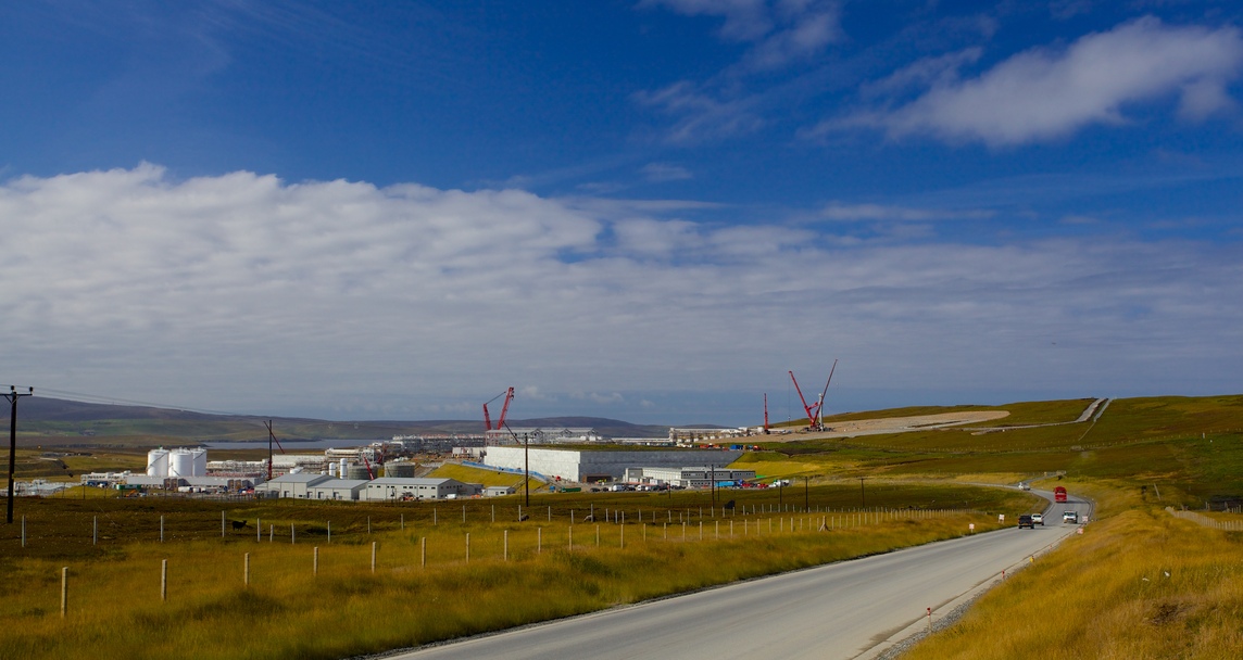 Shetland gas plant